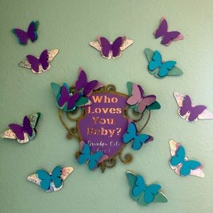 Butterflies for wall decor